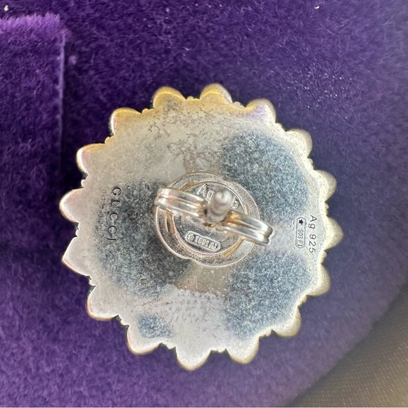 NEW Gucci Flower Sterling Sliver Earrings - Picture 4 of 4